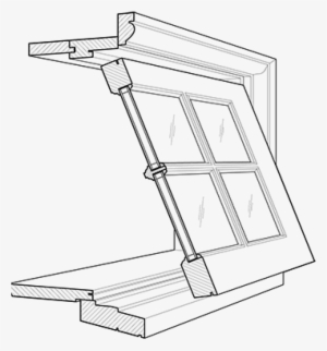 Hopper/awning Windows - Awning Windows Technical Drawing