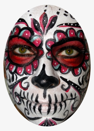 Holiday Face Painting - Catrina Face Png