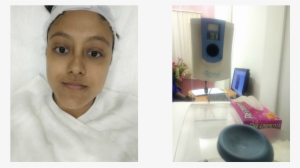 After Just The First Step Of The Facial , The 3d Photography - Girl