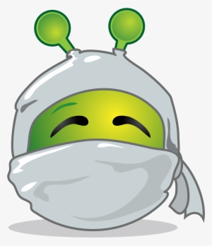 Open - Smiley Green Alien