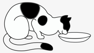 Black Cat Clipart Images - Draw A Cat Eating