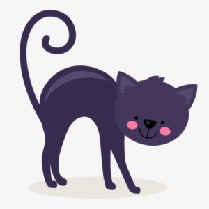 Banner Library Stock Cute Black Cat Clipart - Black Cat Png Cute