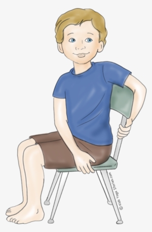 Seated Twist Using A Chair - Chair Yoga For Kids