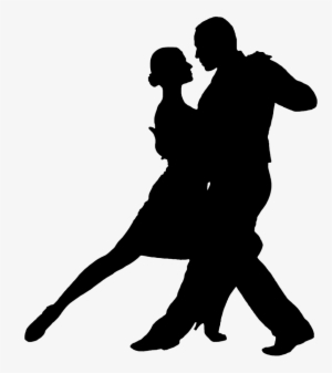 Silhouette Of Tango Dancers