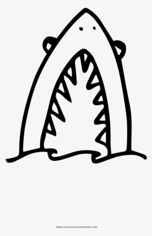 Shark Attack Coloring Page - Drawing