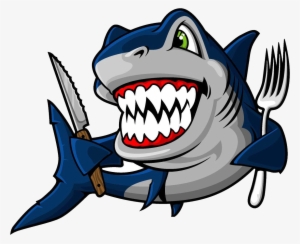 Blue Shark Bruce Clip Art - Angry Shark Vector Png