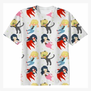 Miraculous Ladybug Pattern T-shirt $38 - Miraculous T Shirt