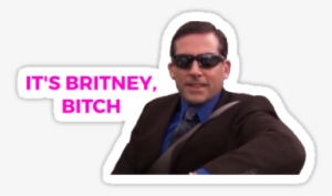 Michael Scott Of The Office • Also Buy This Artwork - Michael Scott It's Britney Sticker