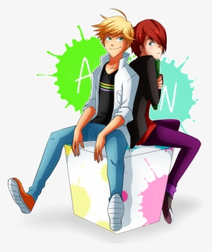 Sitting Cartoon Male Fictional Character Boy Human - Akumatized Nathaniel