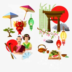 Culture Of Clip Art Flat Figures Transprent - Japan Culture