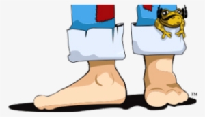 Feet With A Frog - Frog