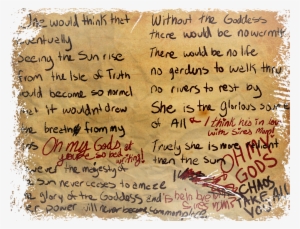 Crumpled Paper - Handwriting