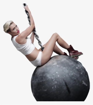 Estos Son Pngs De Miley Cyrus En Wreckingball - Miley Cyrus Ball Png