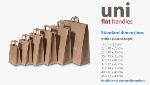 Paper Bags With Flat Handles - Paper Bags Dimensions