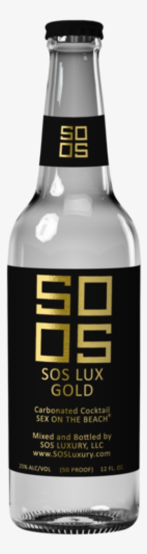 Sos Lux Gold Carbonated Cocktail Bottle