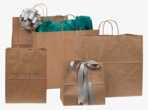 Kraft Serrated Edge Shoppers - Wrapping Paper