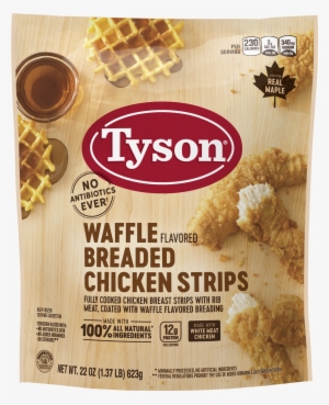 Tyson® Waffle Flavored Breaded Chicken Strips, 22 Oz - Tyson Foods