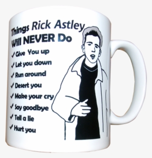 The Ever Popular Rick Astley Mug From Character Shop - Coffee Cup