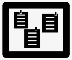 Graphic Free Download Bulletin Clipart Info Board - Information Board Icon