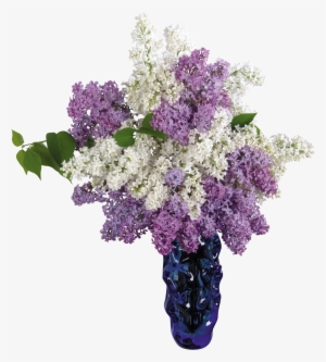 White And Purple Lilac Bouquet