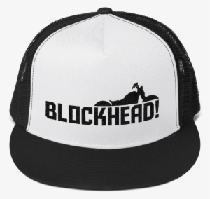 Blockcycle Trucker Hat Blockheadmoto - Baseball Cap, Dope, Caps, Trucker Cap, Embroidered