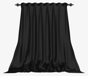 Black Curtains Png - Black Muslin
