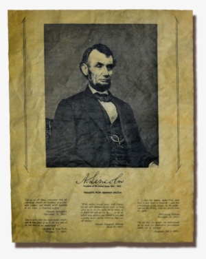 Thoughts From Abraham Lincoln - Giclee Painting: Brady's Abraham Lincoln, 16th President