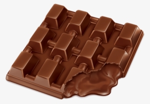 Illustration Of Tablet Chocolate Filled Liquid Chocolate - Chocolate Illustration Transparent