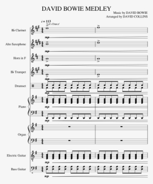 David Bowie Medley Sheet Music Composed By Music By - Sheet Music