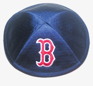 Graphic Royalty Free Mlb Pro Kippah Boston Red Sox - Blue Mesh And Cotton Kippah With Boston Red Sox Logo