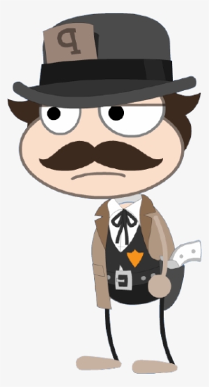 Pinkerton Thug - Cartoon