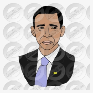 Presidents Clipart Obama Face - Barack Obama