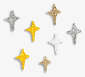 Sparkles Aesthetic Scrapbooking Elements Stars Gold - Picsart Photo Studio