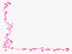 Pink Corner Border Png - Black Borders Transparent Background