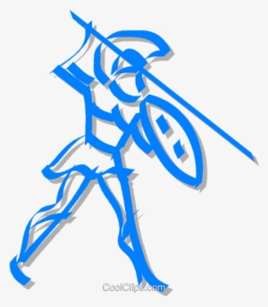 Roman Soldier Royalty Free Vector Clip Art Illustration - Illustration