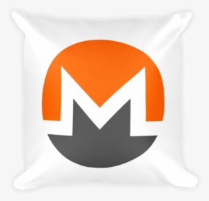 Monero Logo Square Pillow - Monero Cryptocurrency
