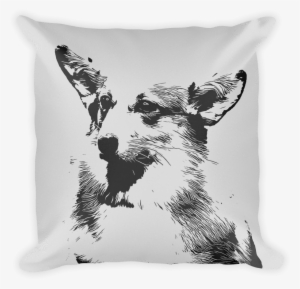 Pembroke Welsh Corgi Duotone Comic White Decorative - Pembroke Welsh Corgi