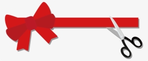 Opening Ceremony Ribbon Clip Red Cutting Transprent - Ribbon Cutting Ceremony Png