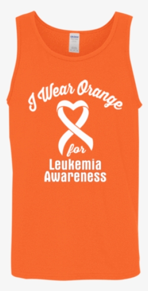 I Wear Orange For Leukemia Awareness Unisex Tank Top - Port & Co. Twill Cap