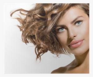 Beauty Young Woman Portrait Over White