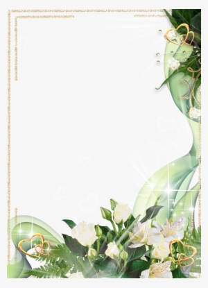 White Flower Frames Png