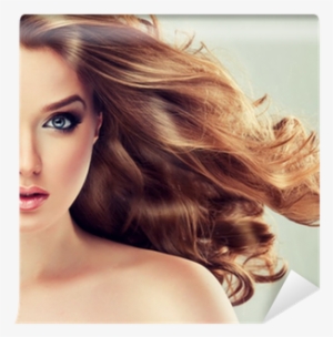 Beautiful Model Blond With Curly Hair Wall Mural • - Beauty Woman Salon