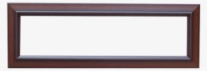 6″x24″ Photo Frame Walnut Rope - Leather