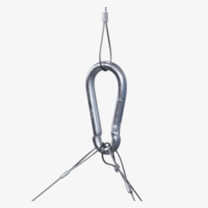 Once The Steel Rope Is Mounted To The Frame, Attach - Carabiner