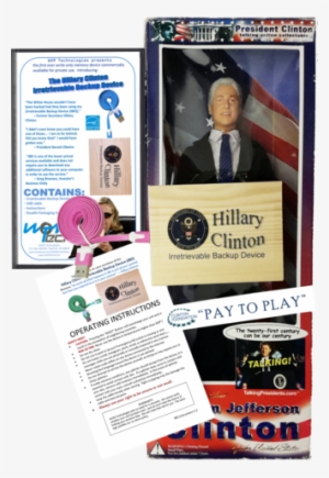 #42 Hillary Clinton Ibd With 12" Talking Bill Clinton - Hillary Clinton