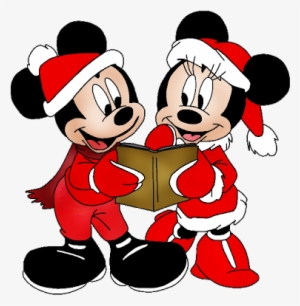 Winter Clipart Minnie - Mickey And Minnie Mouse Coloring