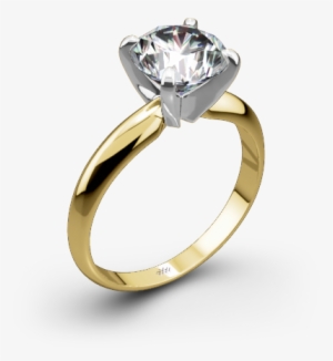 Heavy 4 Prong Solitaire Engagement Ring - Pre-engagement Ring