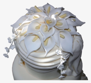 Calla Lily Tower Multi Tier Wedding Cake Nottingham - Wedding Cake