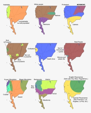 9 Ways To Divide The California Republic Funny Maps, - Ways To Divide California