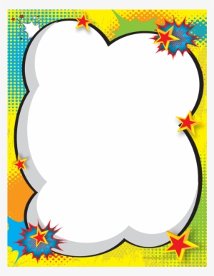 Tcr76027 Positive Pop Art Xtreme Chart Image - Pop Art Frame Png